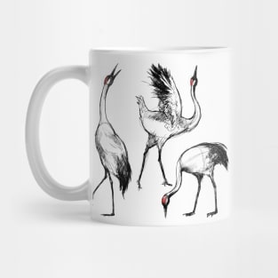 Sketches of a Japanese Cranebird Mug